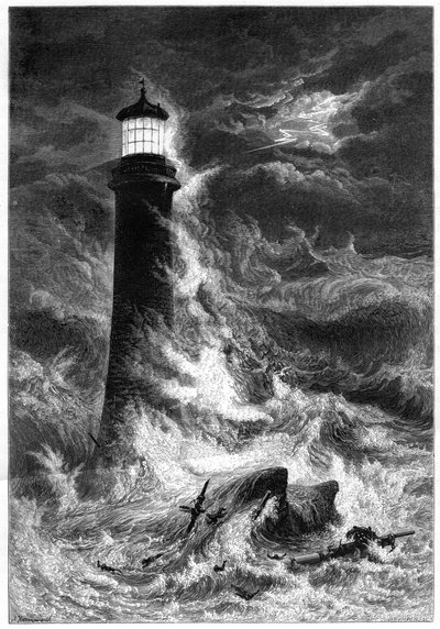Faro de Eddystone, siglo XIX de Unbekannt