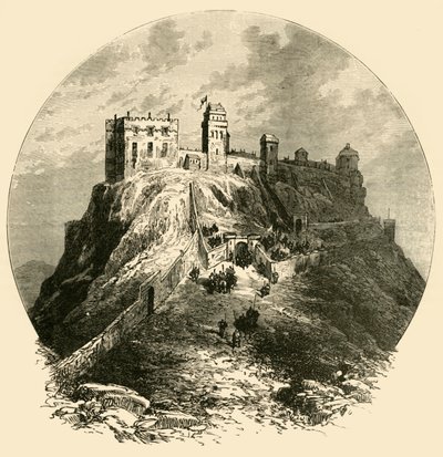 Castillo de Edimburgo, como era antes del asedio de 1573, 1890 de Unbekannt
