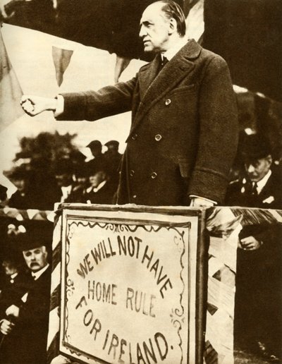 Edward Carson dando un discurso, 1912 de Unbekannt