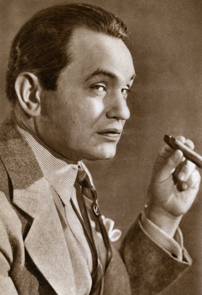 Edward Goldenberg Robinson, actor estadounidense de teatro y cine, de origen rumano, 1933 de Unbekannt
