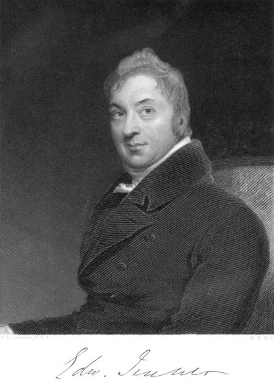 Edward Jenner, médico inglés, 1800 de Unbekannt