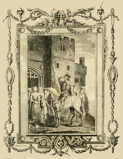 Eduardo el Mártir apuñalado por orden de su madrastra, Elfrida, en el Castillo de Corfe, 978, 1783 de Unbekannt