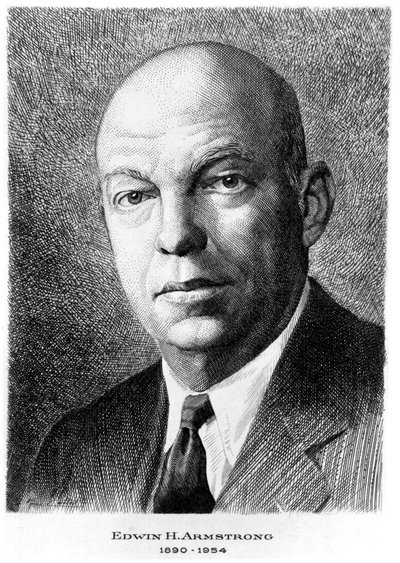 Edwin Howard Armstrong, ingeniero eléctrico estadounidense, c 1940 de Unbekannt