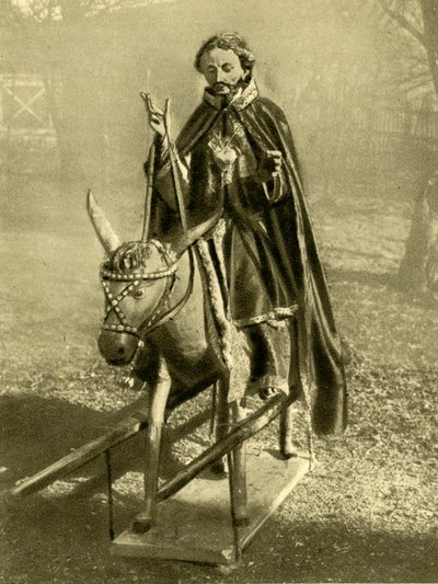 Efigie de Cristo montado en un burro, Puch bei Hallein, Austria, c1935 de Unbekannt