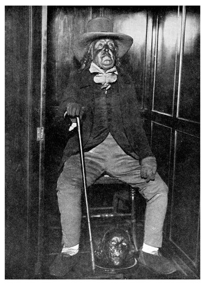 Efigie de Jeremy Bentham con su cabeza embalsamada, University College, Londres, 1956 de Unbekannt