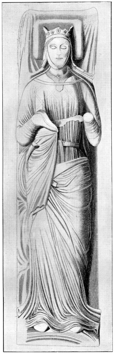 Efigie de la Reina Leonor, consorte de Enrique II, siglo XIII, 1910 de Unbekannt