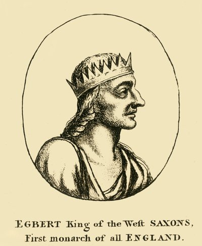 Egberto Rey de los Sajones Occidentales, Primer monarca de toda Inglaterra, siglo XVIII de Unbekannt