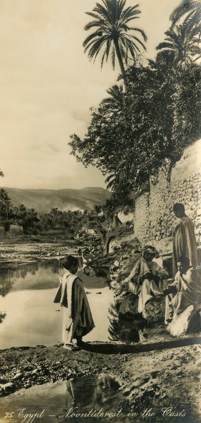 Egipto - Descanso al mediodía en el oasis, c. 1918-c. 1939 de Unbekannt