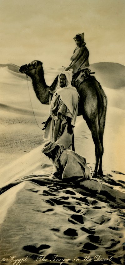 Egipto - La oración en el desierto, c1918-c1939 de Unbekannt