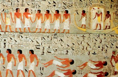 Tumba egipcia, Procesión de la Corona, Tebas, Egipto de Unbekannt