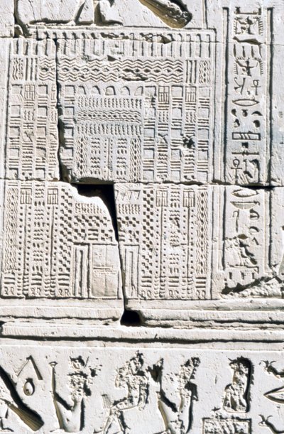 Calendario egipcio, Templo de Kom Ombo, Egipto, siglo II-I a.C. de Unbekannt