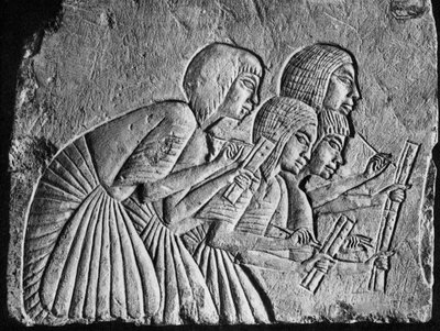 Escribas egipcios, c1350 a.C. 1936 de Unbekannt