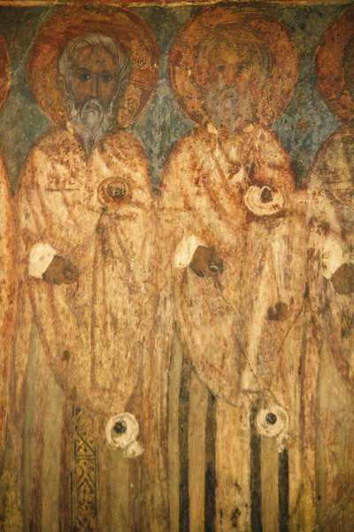 Fresco en la iglesia de El-Moallaqah, El Cairo, Egipto de Unbekannt