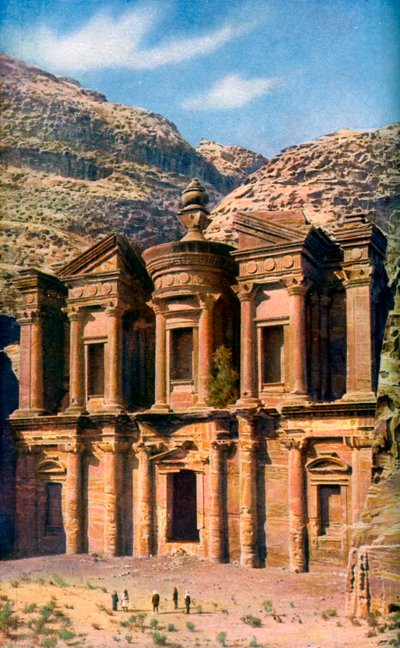 El Deir el Monasterio, Petra, Jordania, c. 1924 de Unbekannt