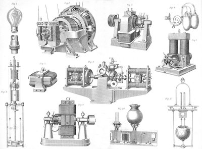 Equipo de luz eléctrica de Unbekannt