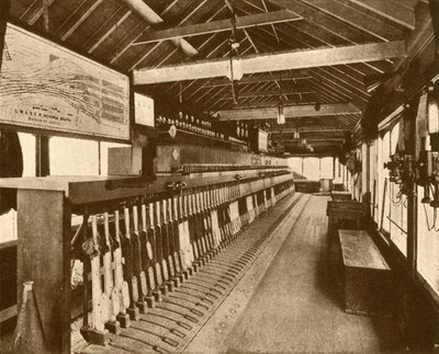 Cabina de señales electromecánicas en Victoria, Southern Railway, 1930 de Unbekannt