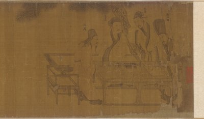 Reunión elegante en el jardín occidental, dinastía Ming, siglo XVI de Unbekannt