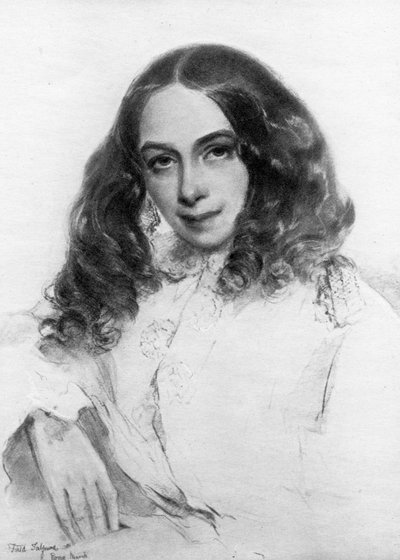 Elizabeth Barrett Browning, poeta británica, 1859 de Unbekannt