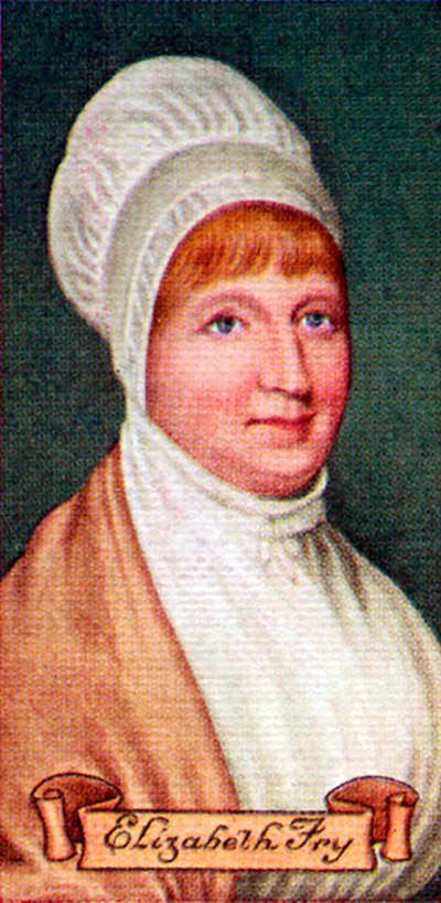 Elizabeth Fry, de una serie de tarjetas de cigarrillos, 1935 de Unbekannt
