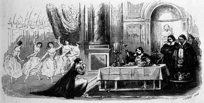 Elvira implora a Don Giovanni que cambie sus maneras, escena de 
