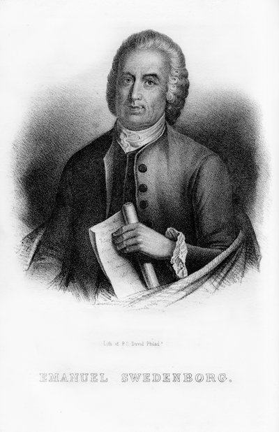 Emanuel Swedenborg, científico, filósofo y místico sueco, 1854 de Unbekannt