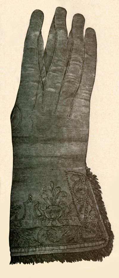 Guante bordado, siglo XVII, 1937 de Unbekannt