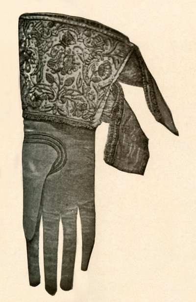 Guante bordado, siglo XVII, 1937 de Unbekannt