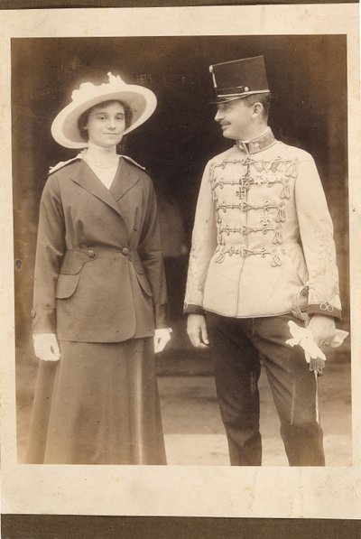 Emperador Carlos I de Austria 1887-1922, con la Emperatriz Zita de Unbekannt
