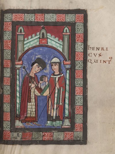 Emperador Enrique V y Matilde de Inglaterra en el banquete de bodas en Maguncia el 7 de enero de 1114, 1114 de Unbekannt