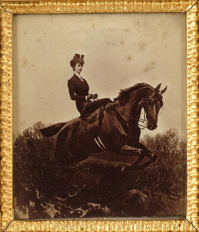 Emperatriz Isabel a caballo, c. 1890 de Unbekannt