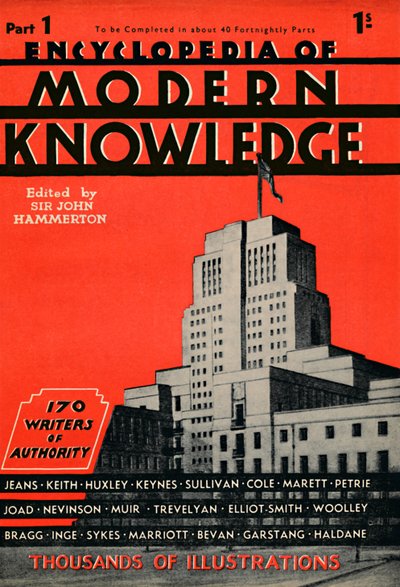 Anuncio de la Enciclopedia del Conocimiento Moderno Parte 1, 1935 de Unbekannt