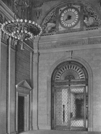 Final del vestíbulo de entrada principal, Edificio Standard Oil, Ciudad de Nueva York, 1924 de Unbekannt
