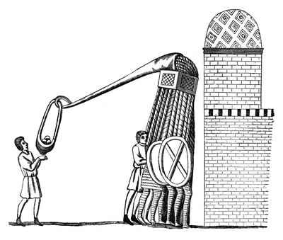 Máquina para lanzar piedras, 1870 de Unbekannt