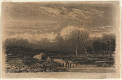 Vista inglesa, después de Jules Dupré, 1800s de Unbekannt