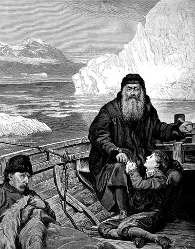 El navegante inglés Henry Hudson 1550-1611 en su último viaje de Unbekannt