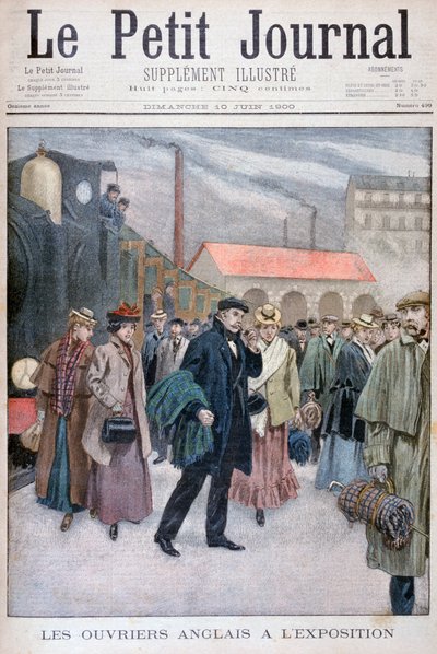 Gente inglesa visitando la Exposición Universal de 1900, París, 1900 de Unbekannt