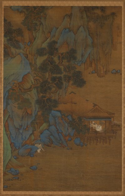 Disfrutando de la brisa en un pabellón junto al agua, siglo XVI-XVII de Unbekannt