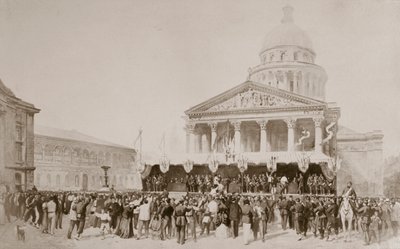 Reclutamiento de voluntarios en la Guardia Nacional, Place du Panthéon, París, 1870-1871 de Unbekannt