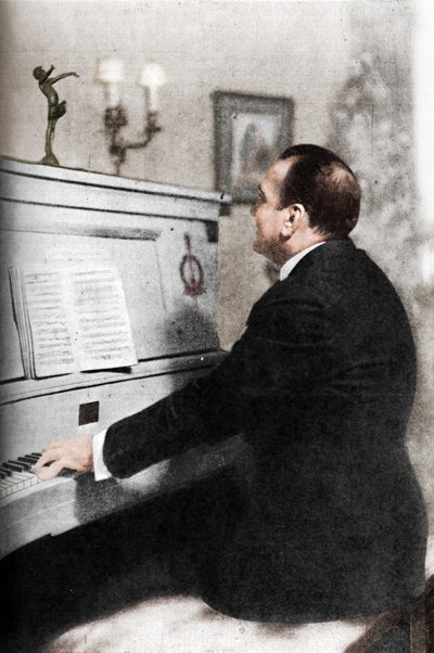 Enrico Caruso - Famoso tenor italiano al piano, c1925 de Unbekannt