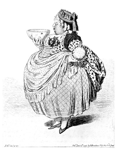 Entra Cowslip con un cuenco de crema, 1795 de Unbekannt