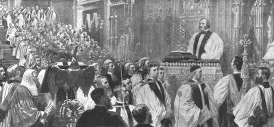 Entonización del Dr. Temple como Arzobispo en la Catedral de Canterbury, 8 de enero de 1897, 1901 de Unbekannt