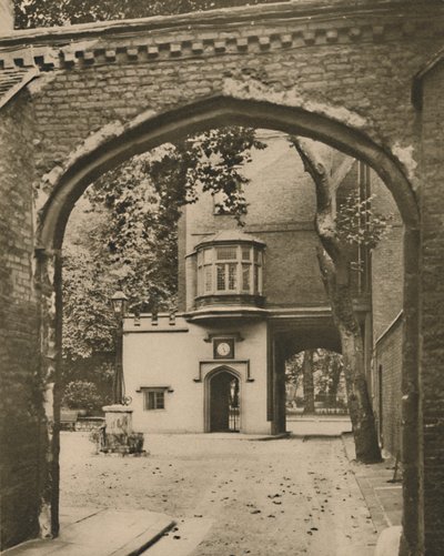 Patio de entrada y puerta de la Cartuja, c. 1935 de Unbekannt
