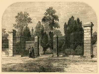Entrada al Cementerio de Brompton, c.1876 de Unbekannt