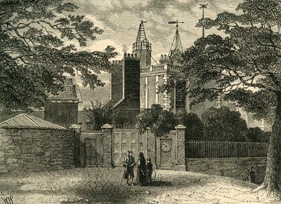 Entrada al Observatorio de Greenwich, en 1840, c. 1878 de Unbekannt