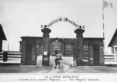 Entrada a los cuarteles de la Línea Maginot, Francia, c1935-1940 de Unbekannt