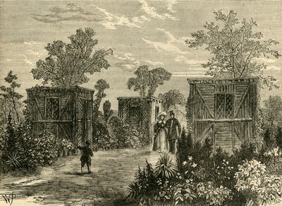 Entrada a los Jardines Zoológicos en 1840, c1876 de Unbekannt