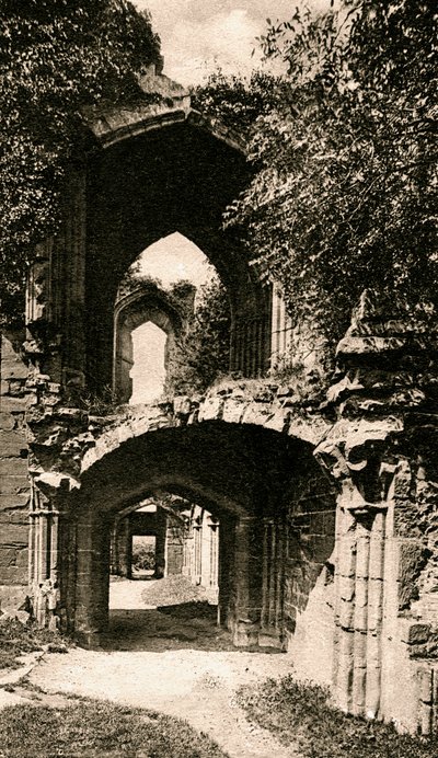 Entrada al salón de banquetes, Castillo de Kenilworth, Warwickshire, principios del siglo XX de Unbekannt