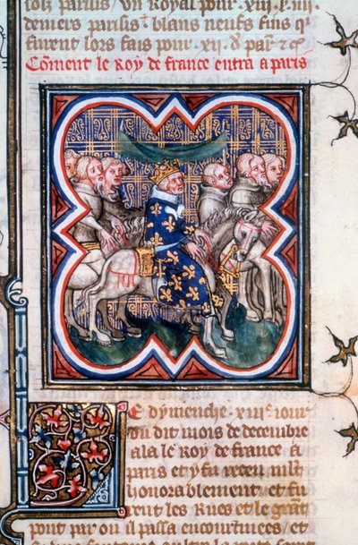 Entrada de Juan II a París, julio de 1360, 1375-1379 de Unbekannt