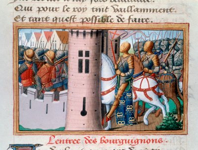 Entrada de los borgoñones a París, mayo de 1418, 1484 de Unbekannt