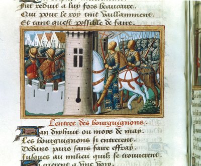 Entrada de los borgoñones en París, 14 de mayo de 1418, c. 1484 de Unbekannt